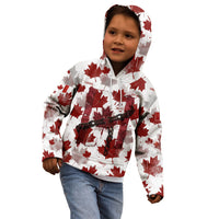 Canada Day Kid Hoodie Constitutional Autonomy 1982 Vintage - Broken Chains Freedom