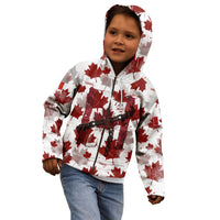 Canada Day Kid Hoodie Constitutional Autonomy 1982 Vintage - Broken Chains Freedom