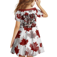 Canada Day Kid Short Sleeve Dress Constitutional Autonomy 1982 Vintage - Broken Chains Freedom