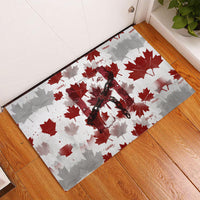Canada Day Rubber Doormat Constitutional Autonomy 1982 Vintage - Broken Chains Freedom