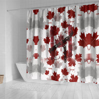 Canada Day Shower Curtain Constitutional Autonomy 1982 Vintage - Broken Chains Freedom