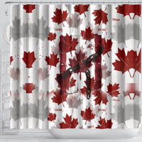 Canada Day Shower Curtain Constitutional Autonomy 1982 Vintage - Broken Chains Freedom