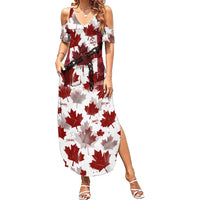 Canada Day Summer Maxi Dress Constitutional Autonomy 1982 Vintage - Broken Chains Freedom