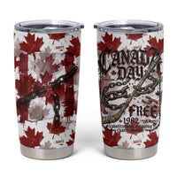 Canada Day Tumbler Cup Constitutional Autonomy 1982 Vintage - Broken Chains Freedom