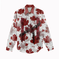 Canada Day Women Casual Shirt Constitutional Autonomy 1982 Vintage - Broken Chains Freedom