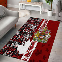 Canada Day Indigenous First Nations Area Rug Tribal Haida Totem Art One Nation