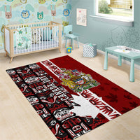 Canada Day Indigenous First Nations Area Rug Tribal Haida Totem Art One Nation