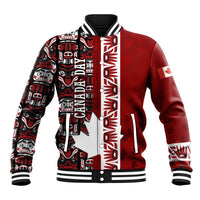 Canada Day Indigenous First Nations Baseball Jacket Tribal Haida Totem Art One Nation