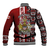 Canada Day Indigenous First Nations Baseball Jacket Tribal Haida Totem Art One Nation