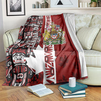 Canada Day Indigenous First Nations Blanket Tribal Haida Totem Art One Nation