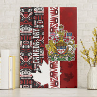 Canada Day Indigenous First Nations Canvas Wall Art Tribal Haida Totem Art One Nation