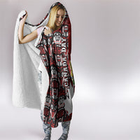 Canada Day Indigenous First Nations Hooded Blanket Tribal Haida Totem Art One Nation