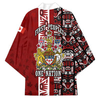 Canada Day Indigenous First Nations Kimono Tribal Haida Totem Art One Nation