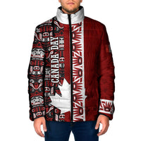 Canada Day Indigenous First Nations Padded Jacket Tribal Haida Totem Art One Nation