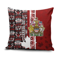 Canada Day Indigenous First Nations Pillow Cover Tribal Haida Totem Art One Nation