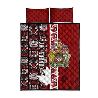 Canada Day Indigenous First Nations Quilt Bed Set Tribal Haida Totem Art One Nation
