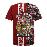 Canada Day Indigenous First Nations Rugby Jersey Tribal Haida Totem Art One Nation