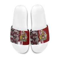 Canada Day Indigenous First Nations Slide Sandals Tribal Haida Totem Art One Nation