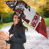 Canada Day Indigenous First Nations Umbrella Tribal Haida Totem Art One Nation