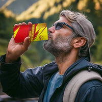 Kyrgyzstan Football 4 in 1 Can Cooler Tumbler Red and Yellow Sports with National Emblem Design