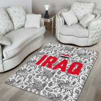 Iraq Ancient Mesopotamian Lamassu Area Rug with Mythical Motif Design - Wonder Print Shop