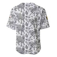 Iraq Ancient Mesopotamian Lamassu Baseball Jersey with Mythical Motif Design - Wonder Print Shop
