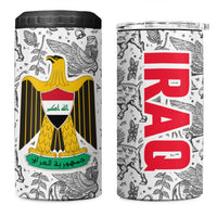 Iraq Ancient Mesopotamian Lamassu 4 in 1 Can Cooler Tumbler with Mythical Motif Design - Wonder Print Shop