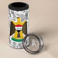 Iraq Ancient Mesopotamian Lamassu 4 in 1 Can Cooler Tumbler with Mythical Motif Design - Wonder Print Shop