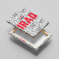 Iraq Ancient Mesopotamian Lamassu Canvas Wall Art with Mythical Motif Design - Wonder Print Shop