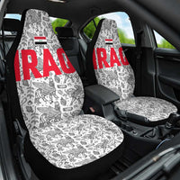 Iraq Ancient Mesopotamian Lamassu Car Seat Cover with Mythical Motif Design - Wonder Print Shop
