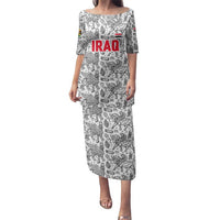 Iraq Ancient Mesopotamian Lamassu Family Matching Puletasi and Hawaiian Shirt with Mythical Motif Design - Wonder Print Shop