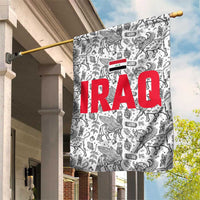 Iraq Ancient Mesopotamian Lamassu Garden Flag with Mythical Motif Design - Wonder Print Shop