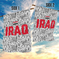 Iraq Ancient Mesopotamian Lamassu Garden Flag with Mythical Motif Design - Wonder Print Shop