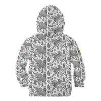 Iraq Ancient Mesopotamian Lamassu Kid Hoodie with Mythical Motif Design - Wonder Print Shop