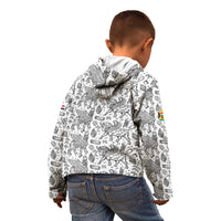 Iraq Ancient Mesopotamian Lamassu Kid Hoodie with Mythical Motif Design - Wonder Print Shop