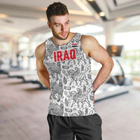 Iraq Ancient Mesopotamian Lamassu Men Tank Top with Mythical Motif Design - Wonder Print Shop