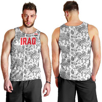 Iraq Ancient Mesopotamian Lamassu Men Tank Top with Mythical Motif Design - Wonder Print Shop