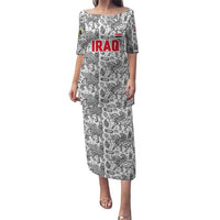 Iraq Ancient Mesopotamian Lamassu Puletasi with Mythical Motif Design - Wonder Print Shop