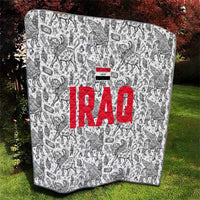 Iraq Ancient Mesopotamian Lamassu Quilt with Mythical Motif Design - Wonder Print Shop
