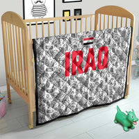 Iraq Ancient Mesopotamian Lamassu Quilt with Mythical Motif Design - Wonder Print Shop