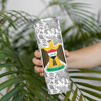 Iraq Ancient Mesopotamian Lamassu Skinny Tumbler with Mythical Motif Design - Wonder Print Shop