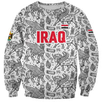 Iraq Ancient Mesopotamian Lamassu Sweatshirt with Mythical Motif Design - Wonder Print Shop