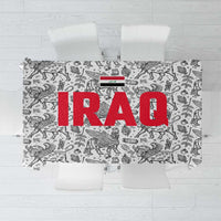 Iraq Ancient Mesopotamian Lamassu Tablecloth with Mythical Motif Design - Wonder Print Shop
