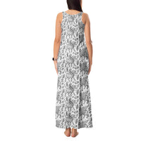 Iraq Ancient Mesopotamian Lamassu Tank Maxi Dress with Mythical Motif Design - Wonder Print Shop