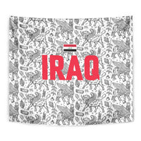 Iraq Ancient Mesopotamian Lamassu Tapestry with Mythical Motif Design - Wonder Print Shop