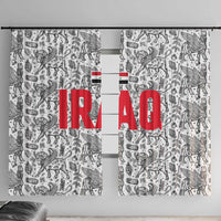 Iraq Ancient Mesopotamian Lamassu Window Curtain with Mythical Motif Design - Wonder Print Shop