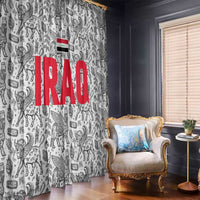 Iraq Ancient Mesopotamian Lamassu Window Curtain with Mythical Motif Design - Wonder Print Shop