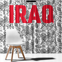 Iraq Ancient Mesopotamian Lamassu Window Curtain with Mythical Motif Design - Wonder Print Shop