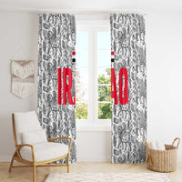 Iraq Ancient Mesopotamian Lamassu Window Curtain with Mythical Motif Design - Wonder Print Shop
