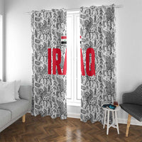 Iraq Ancient Mesopotamian Lamassu Window Curtain with Mythical Motif Design - Wonder Print Shop